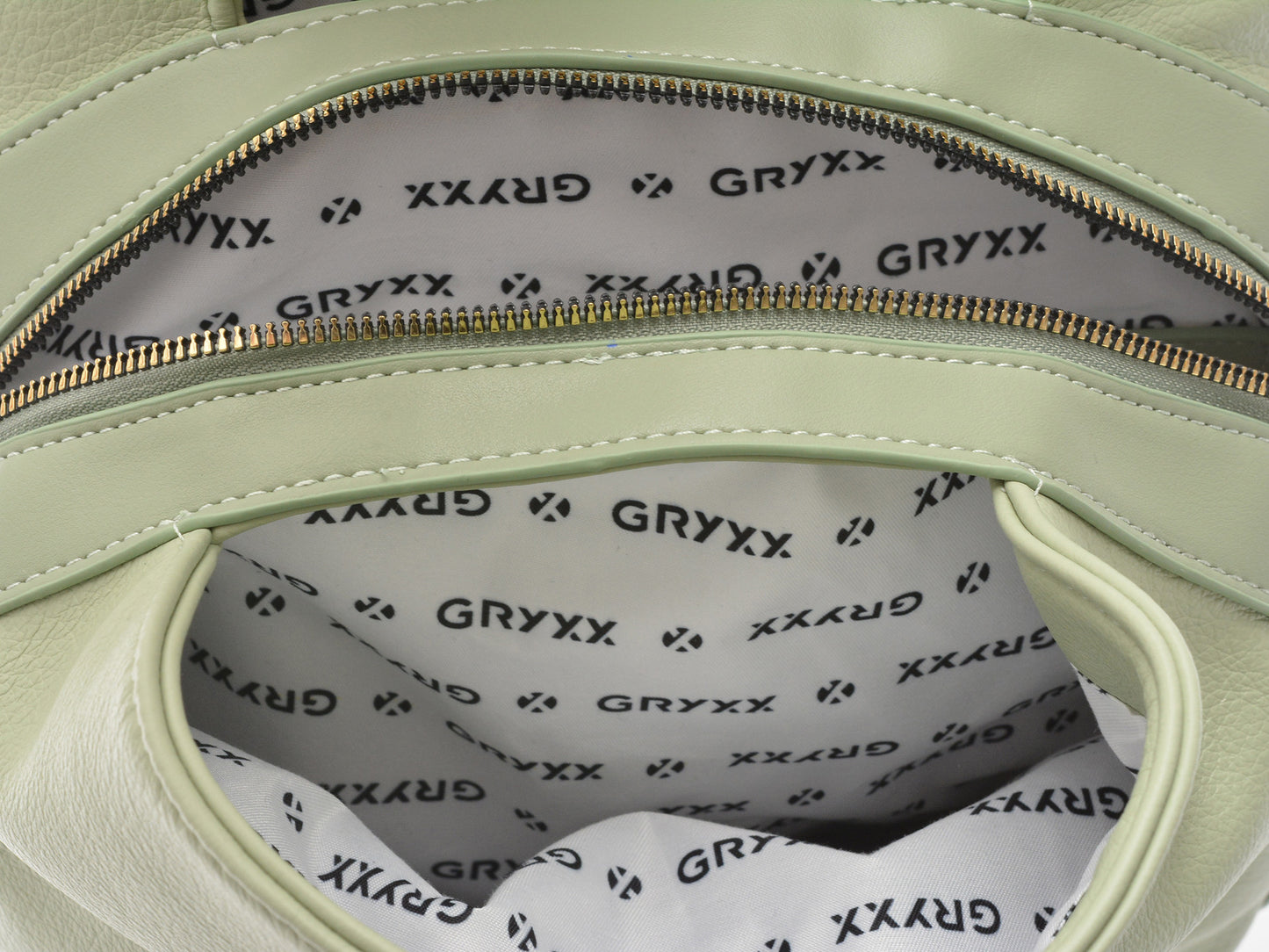 Rucsac GRYXA verde, 1533, din piele ecologica