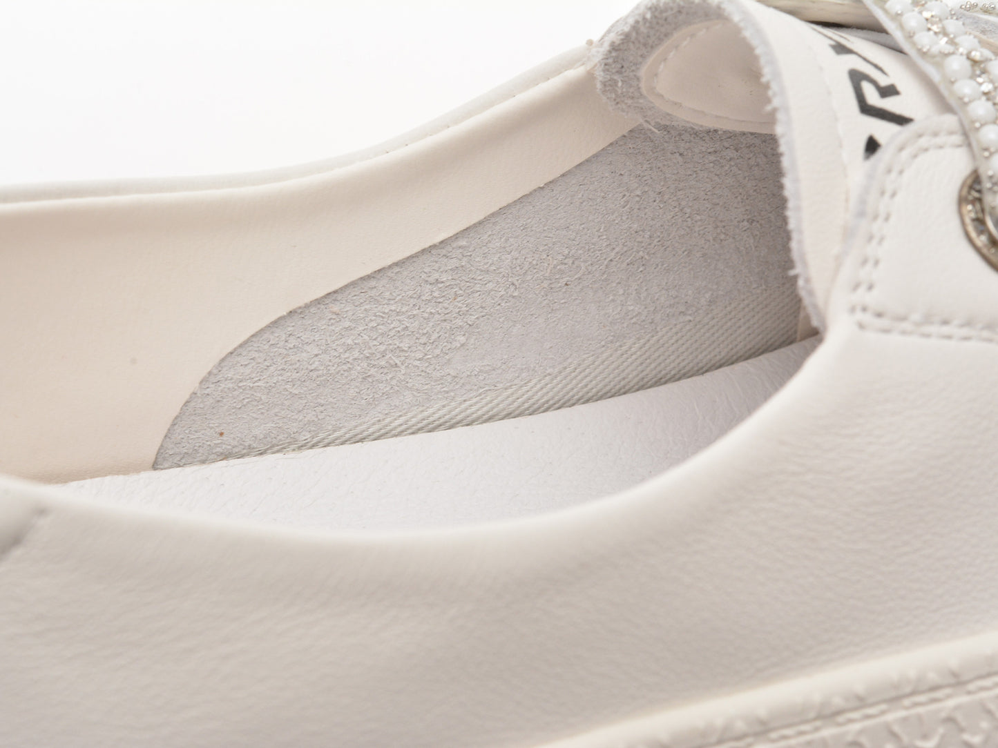 Pantofi sport GRYXA albi, 24992, din piele naturala