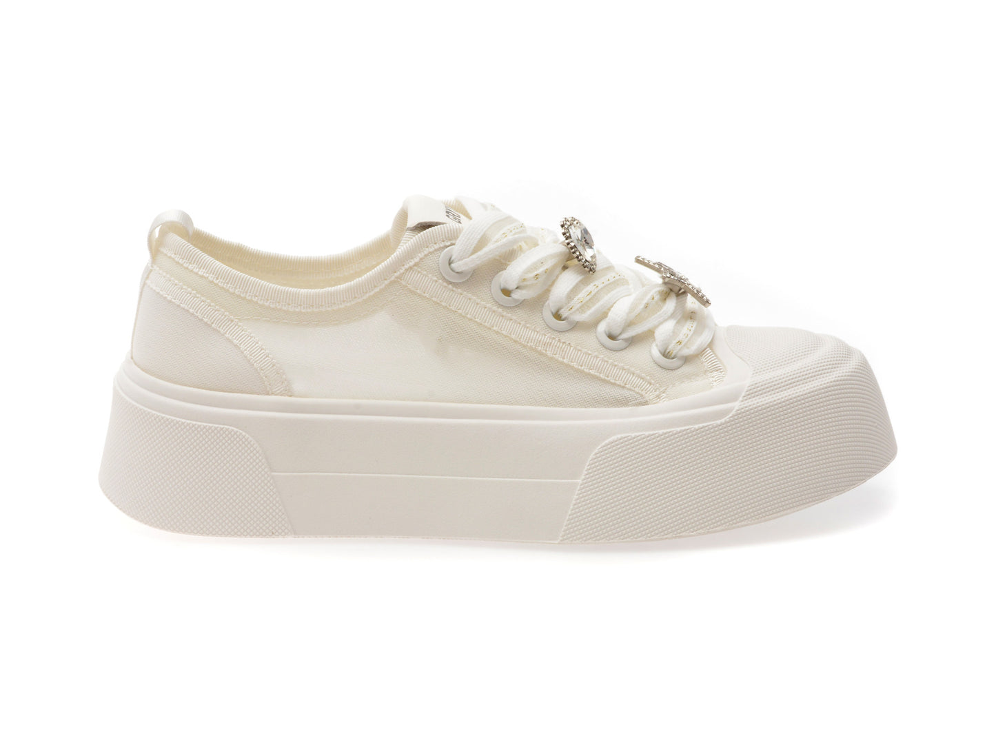 Pantofi sport GRYXA albi, 1092, din material textil