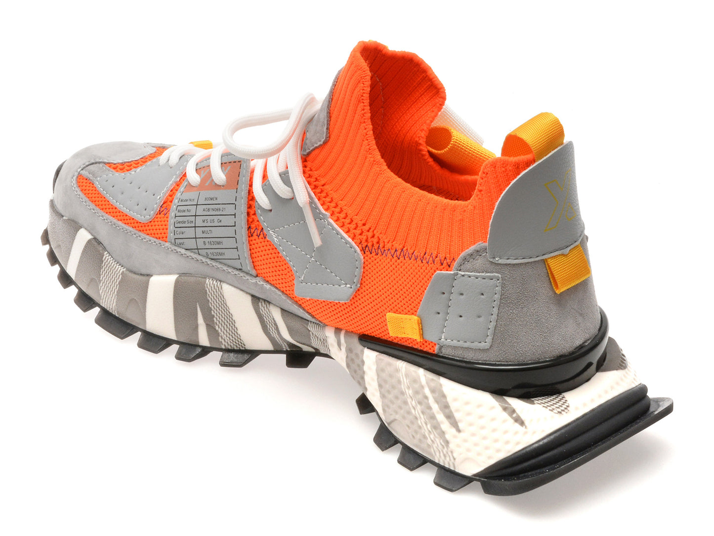 Pantofi sport GRYXA portocalii, 18159, din material textil