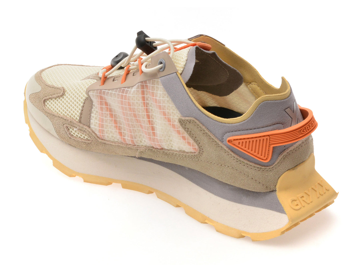 Pantofi sport GRYXA albi, 40049W, din material texil
