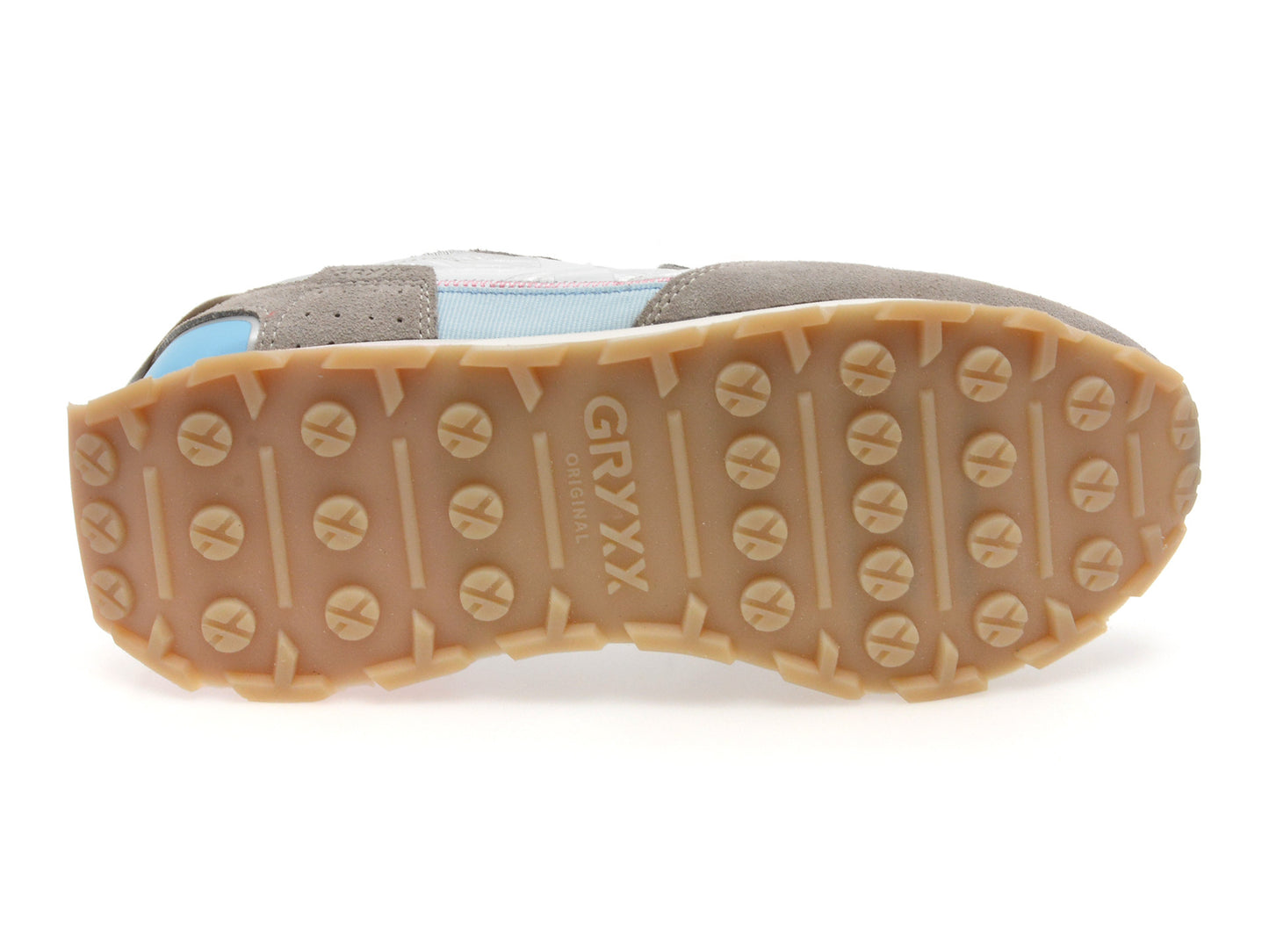 Pantofi sport GRYXA albi, 40061W, din material textil
