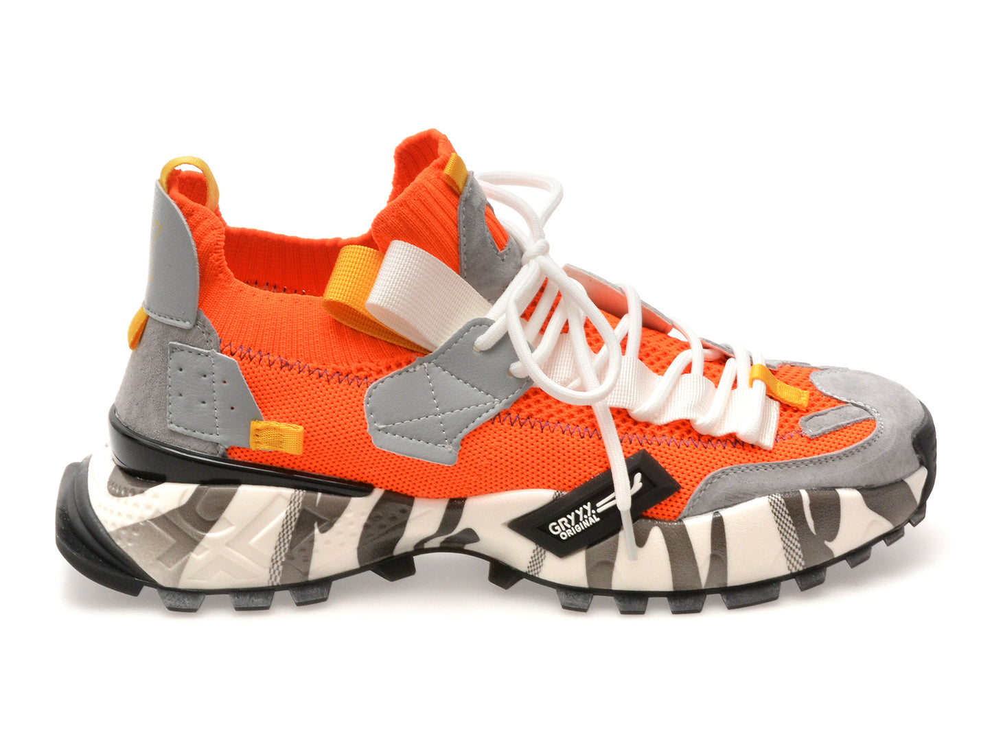 Pantofi sport GRYXA portocalii, 18159, din material textil