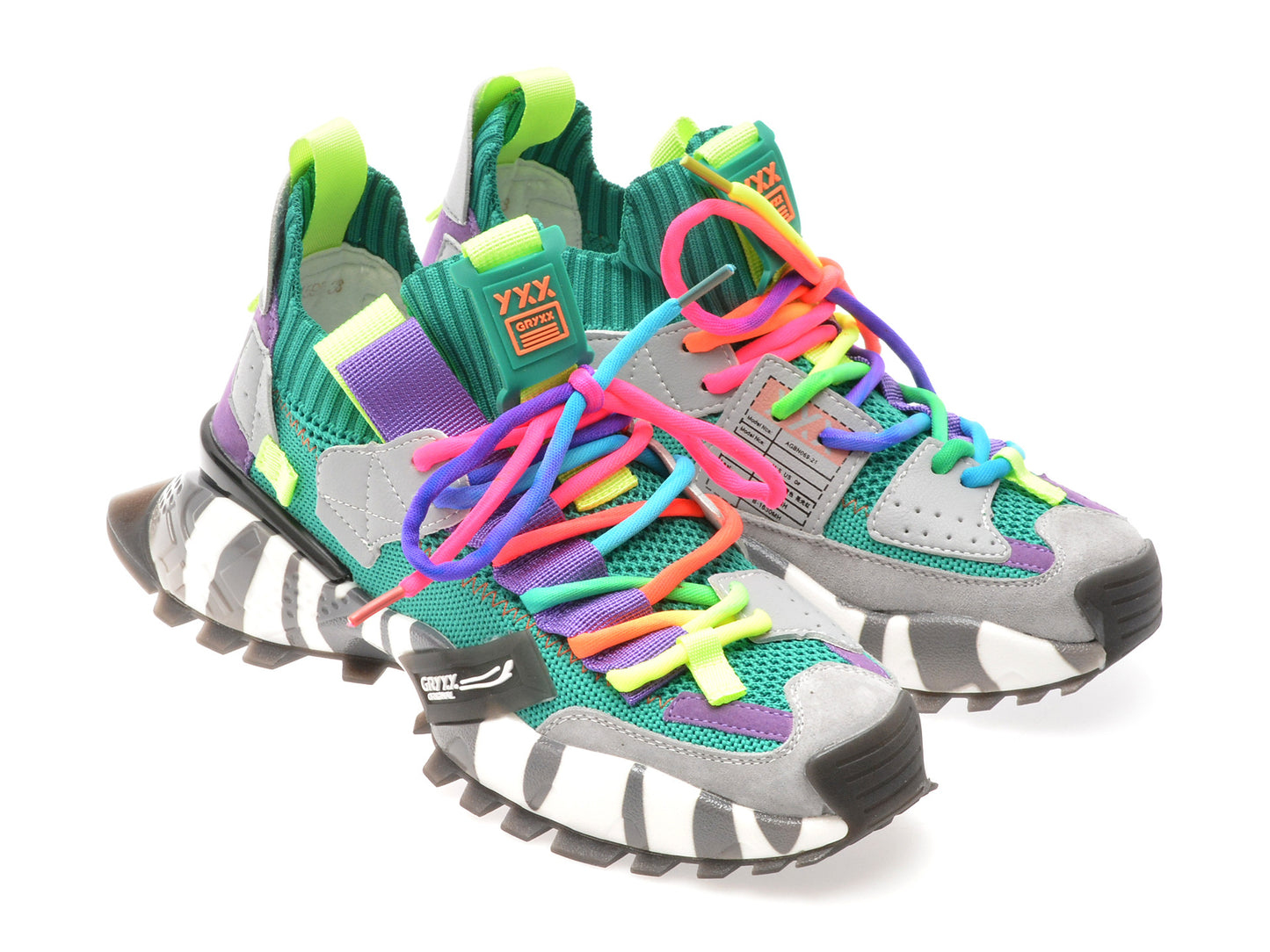 Pantofi sport GRYXA portocalii, 18159, din material textil