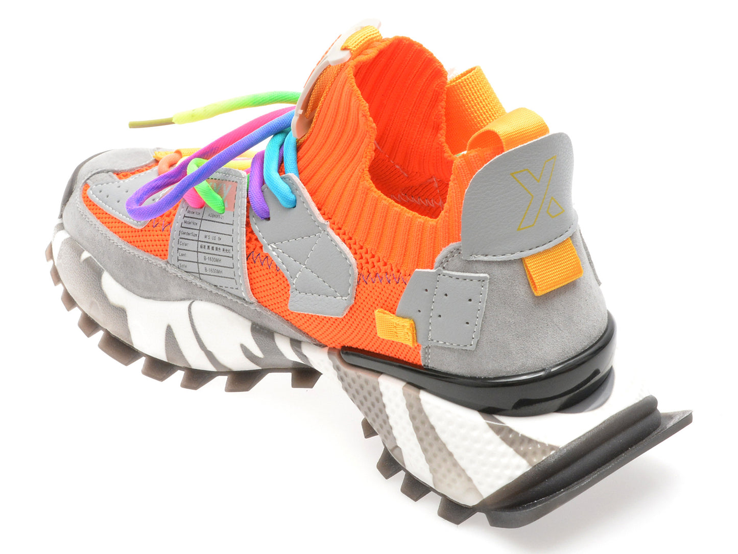 Pantofi sport GRYXA portocalii, 18159, din material textil