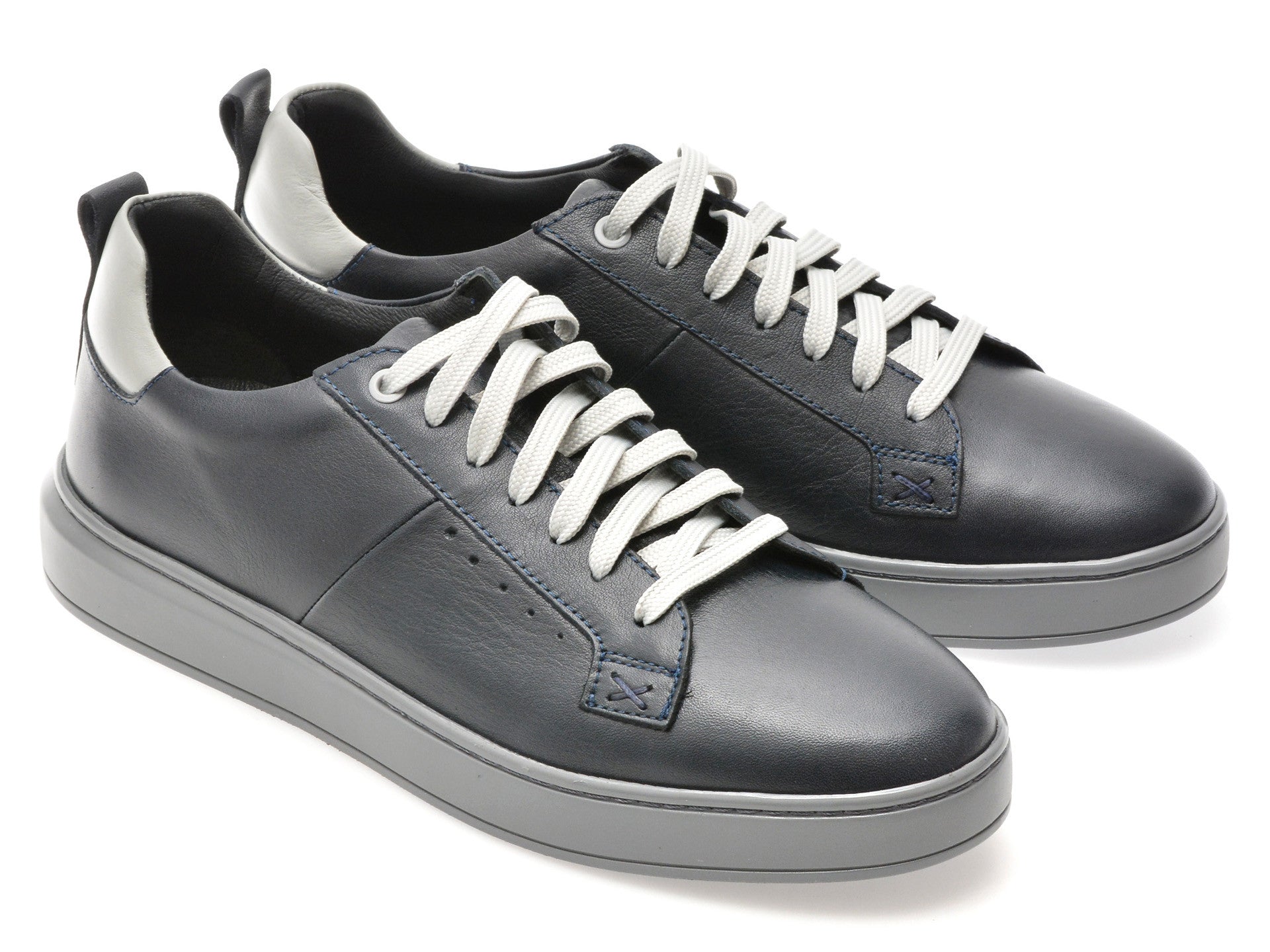 Pantofi sport GRYXA bleumarin, MB1230, din piele naturala