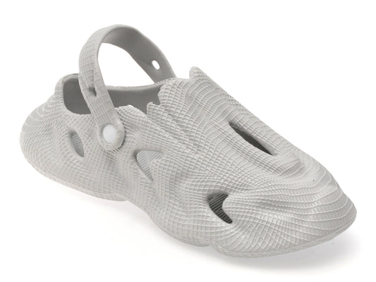 Papuci GRYXA gri, YD1001, din pvc