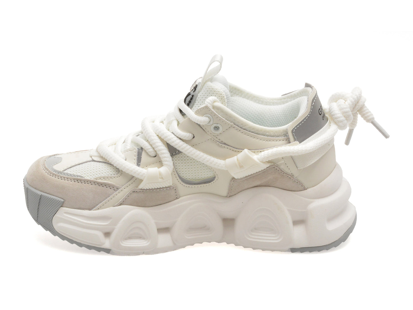 Pantofi sport GRYXA albi, 24120, din material textil