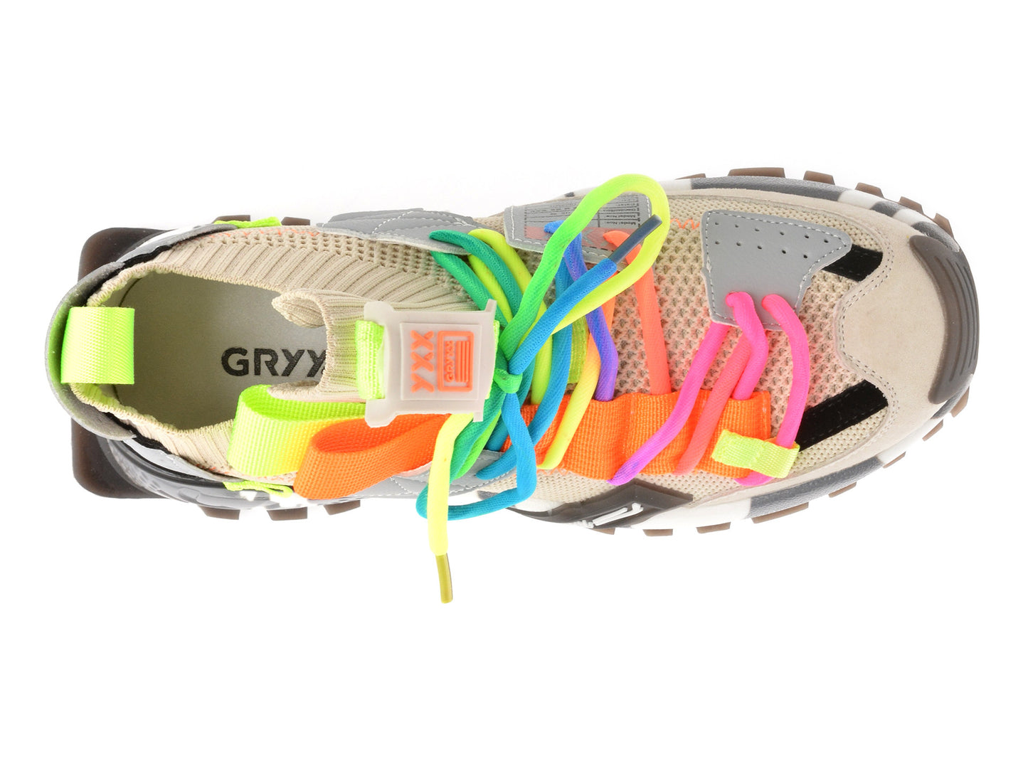 Pantofi sport GRYXA portocalii, 18159, din material textil