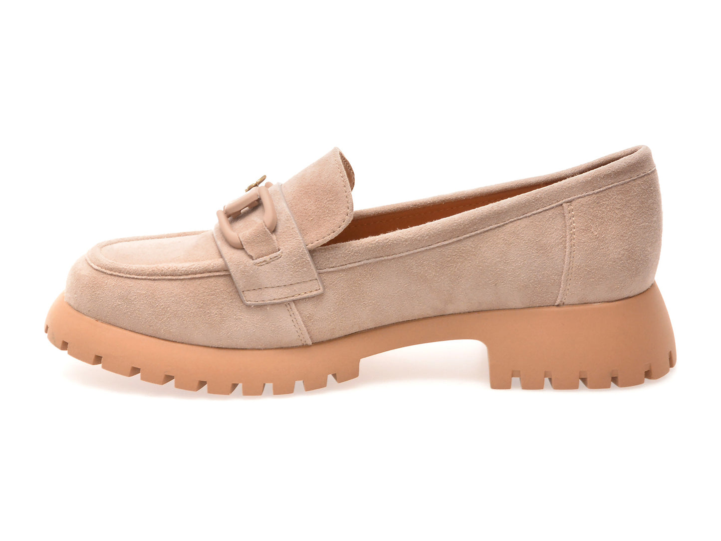 Mocasini GRYXA gri, V856G45, din piele intoarsa