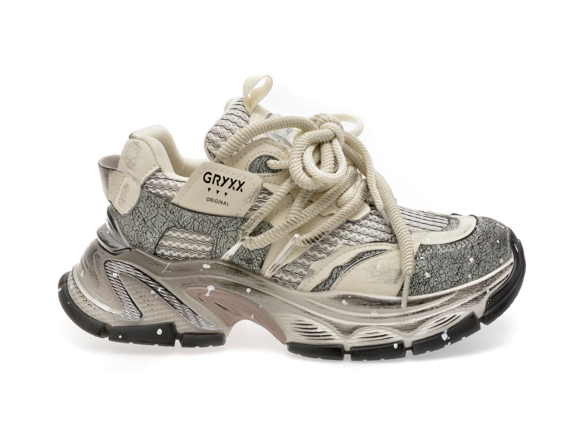 Pantofi sport GRYXA mov, 80672, din material textil