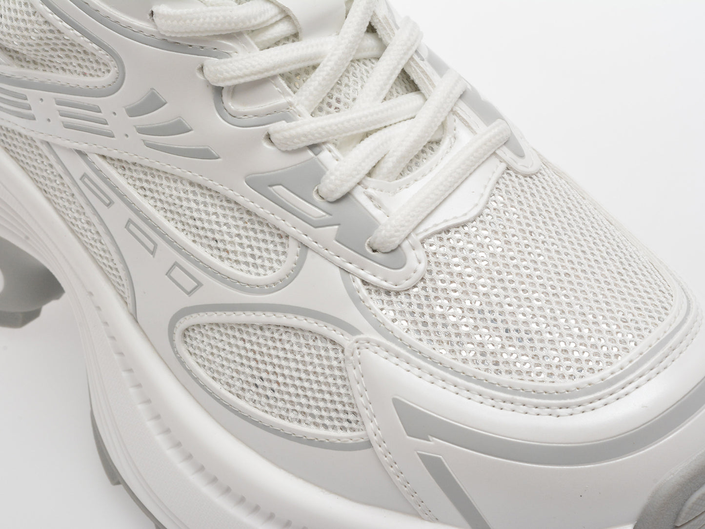 Pantofi sport GRYXA argintii, 1199, din material textil
