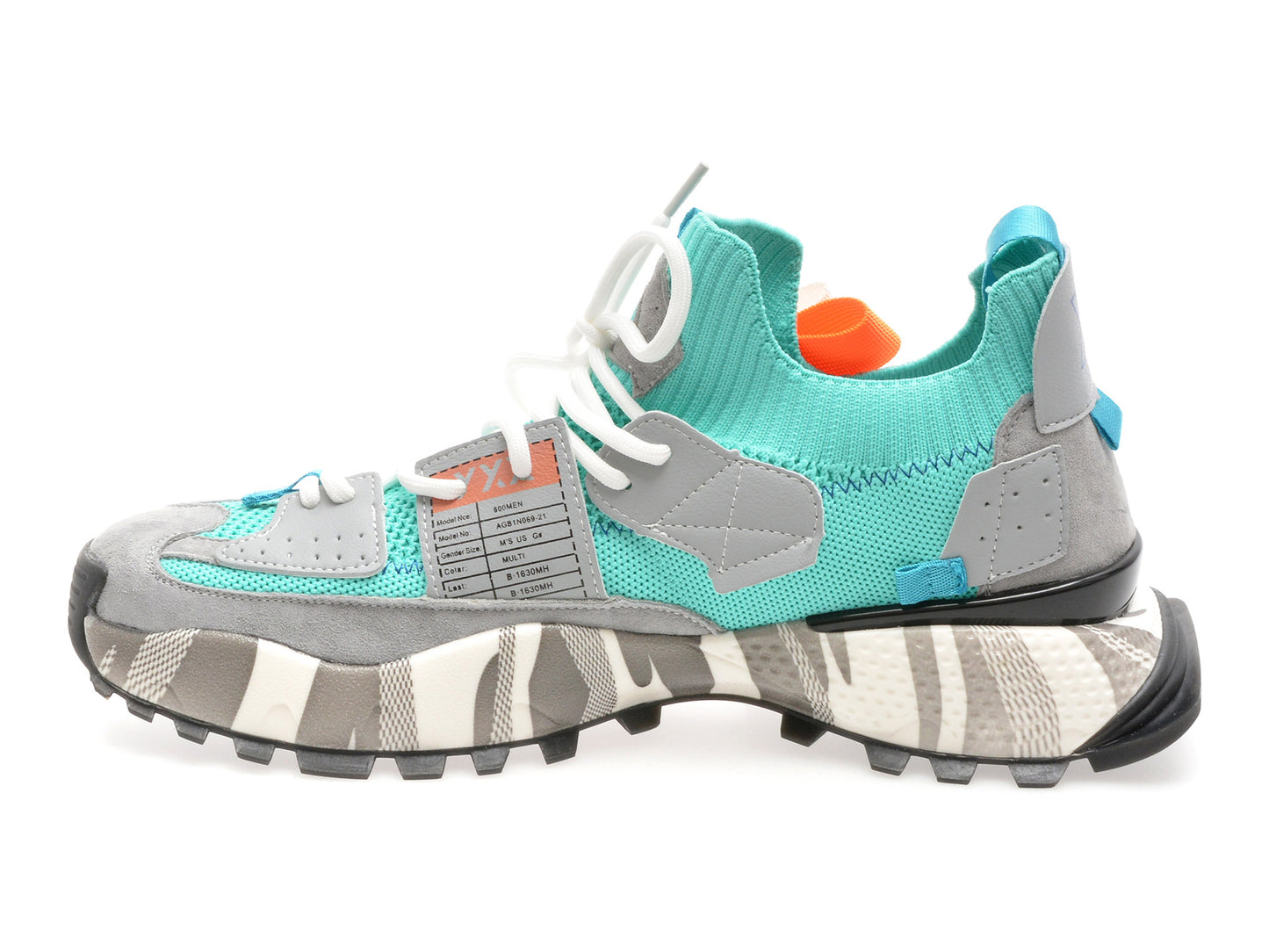 Pantofi sport GRYXA portocalii, 18159, din material textil