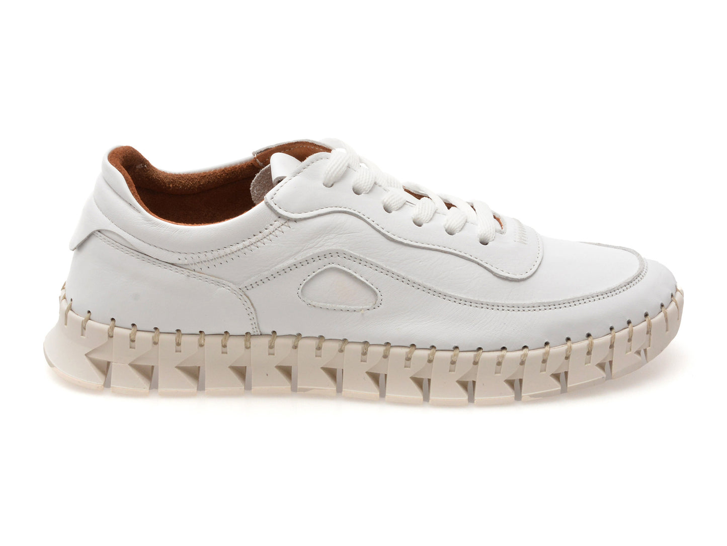 Pantofi sport GRYXA albi, 1391993, din piele naturala