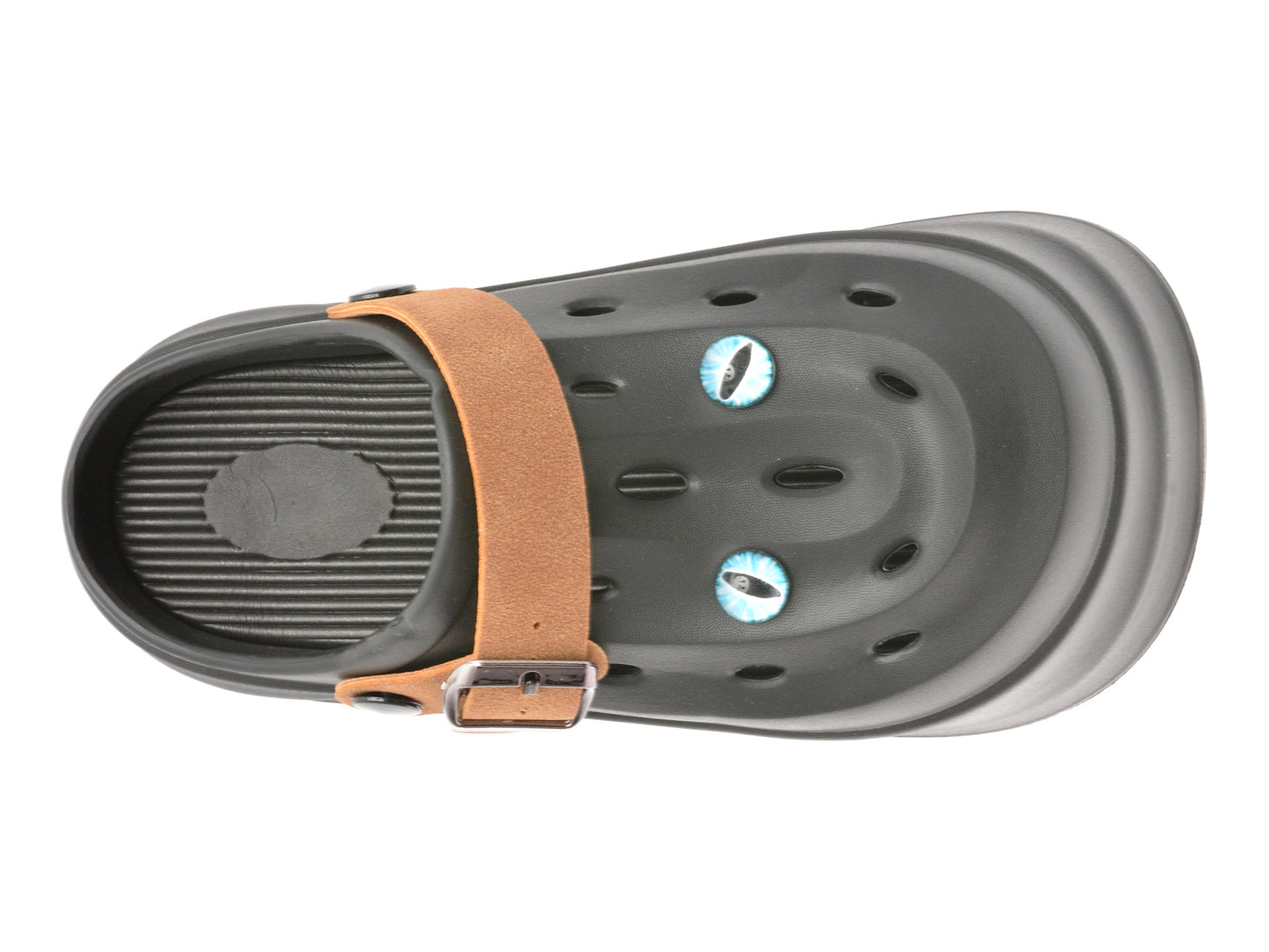Papuci GRYXA negri, E821, din pvc