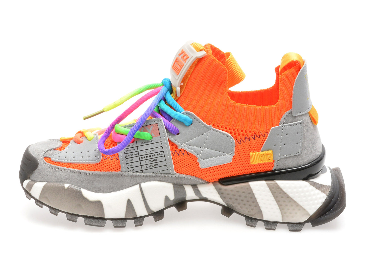 Pantofi sport GRYXA portocalii, 18159, din material textil