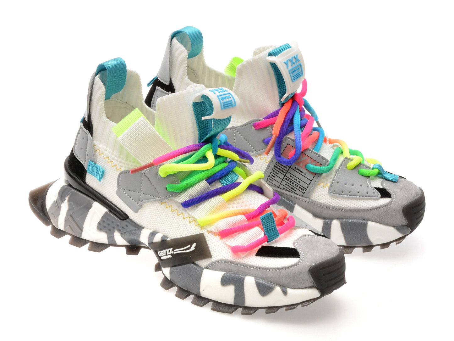 Pantofi sport GRYXA portocalii, 18159, din material textil
