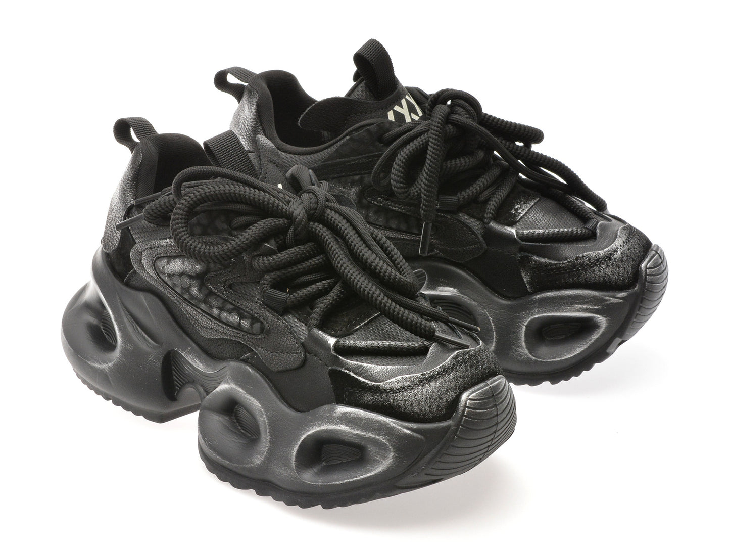 Pantofi sport GRYXA negri, 30372, din material textil