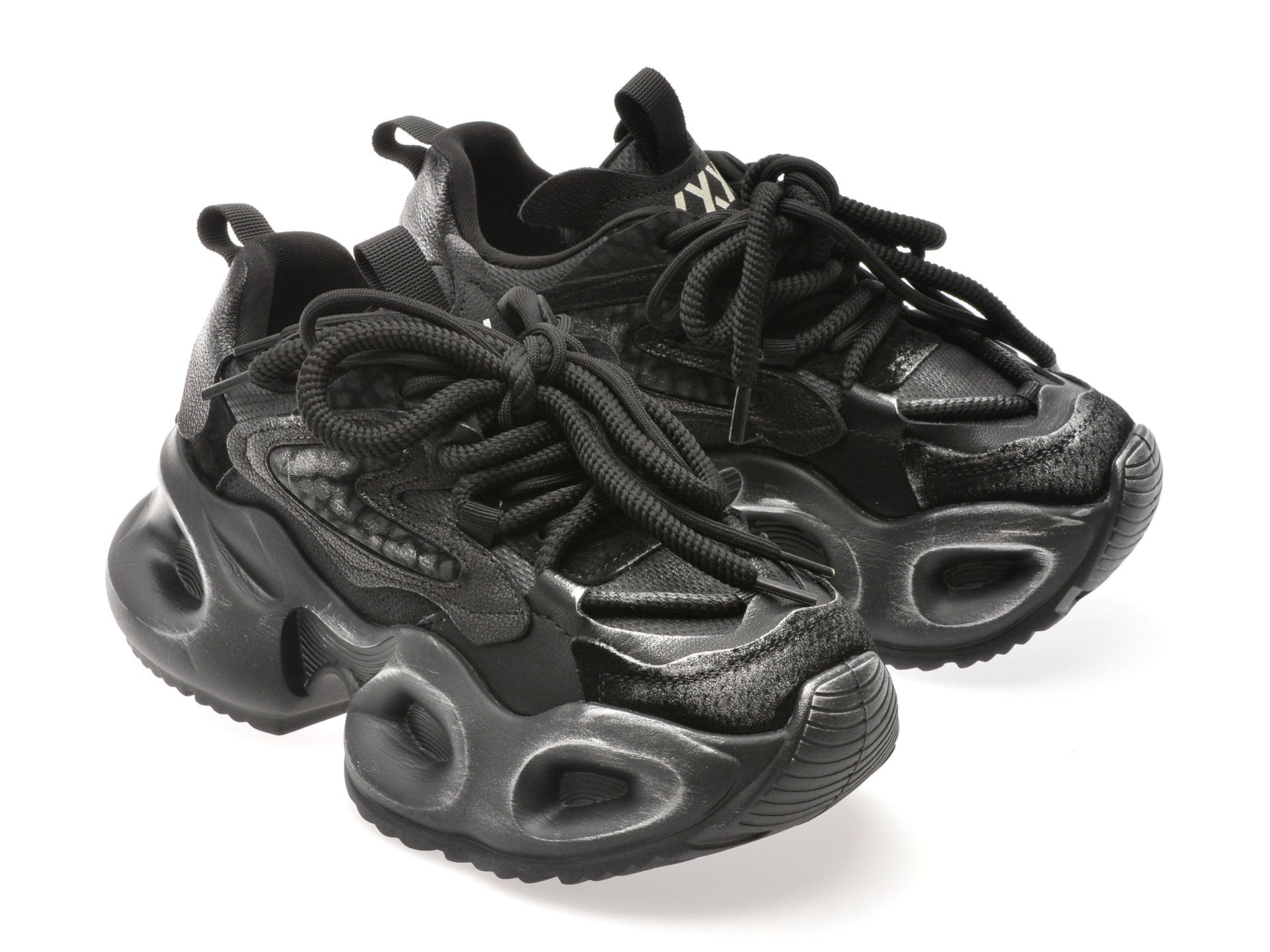 Pantofi sport GRYXA negri, 30372, din material textil