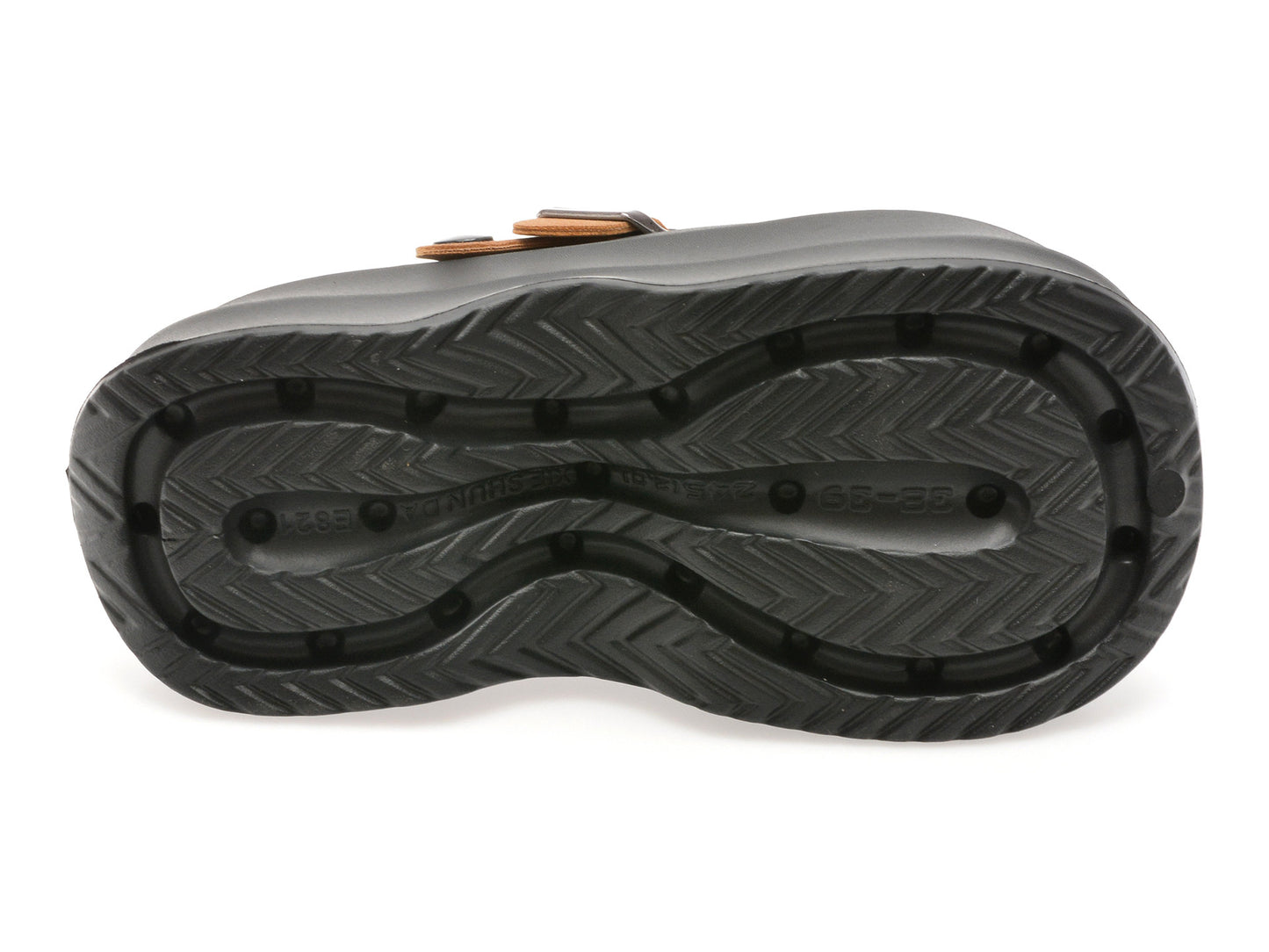 Papuci GRYXA negri, E821, din pvc