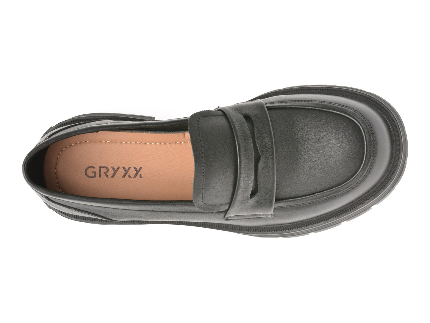 Mocasini GRYXA bleumarin, 18079, din piele naturala lacuita