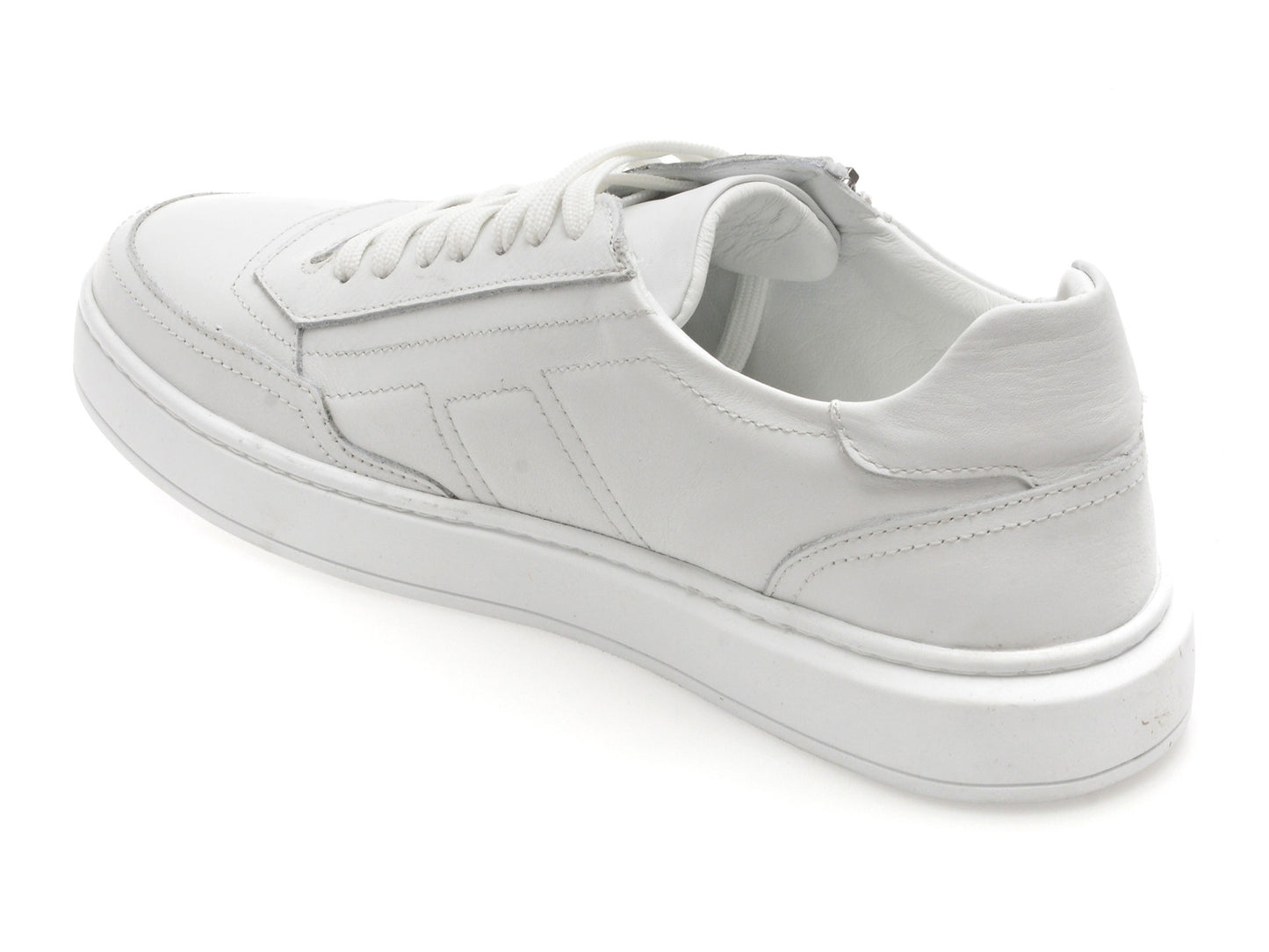 Pantofi sport GRYXA albi, MB1200, din piele naturala