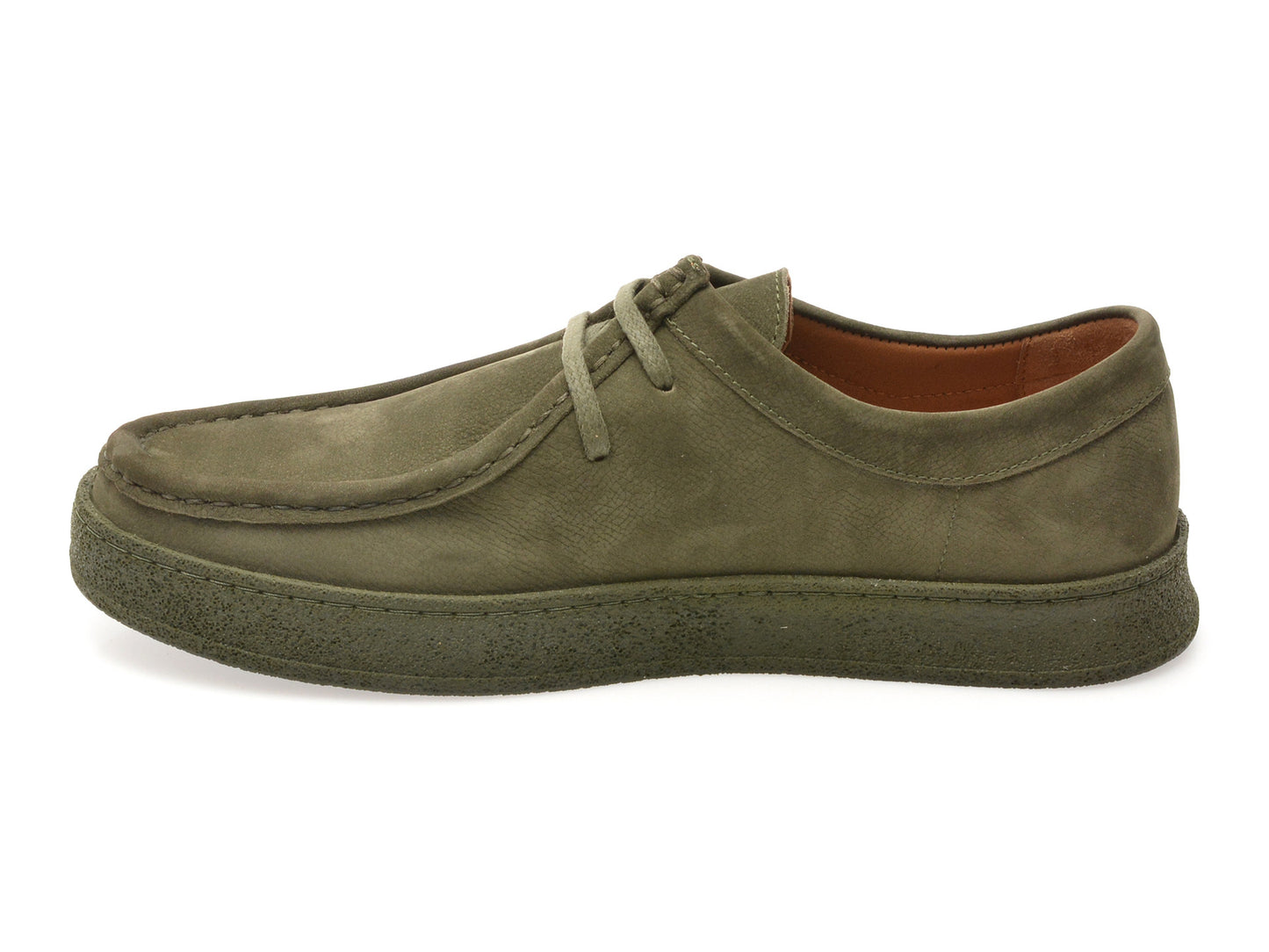 Mocasini GRYXA kaki, M71802, din nabuc