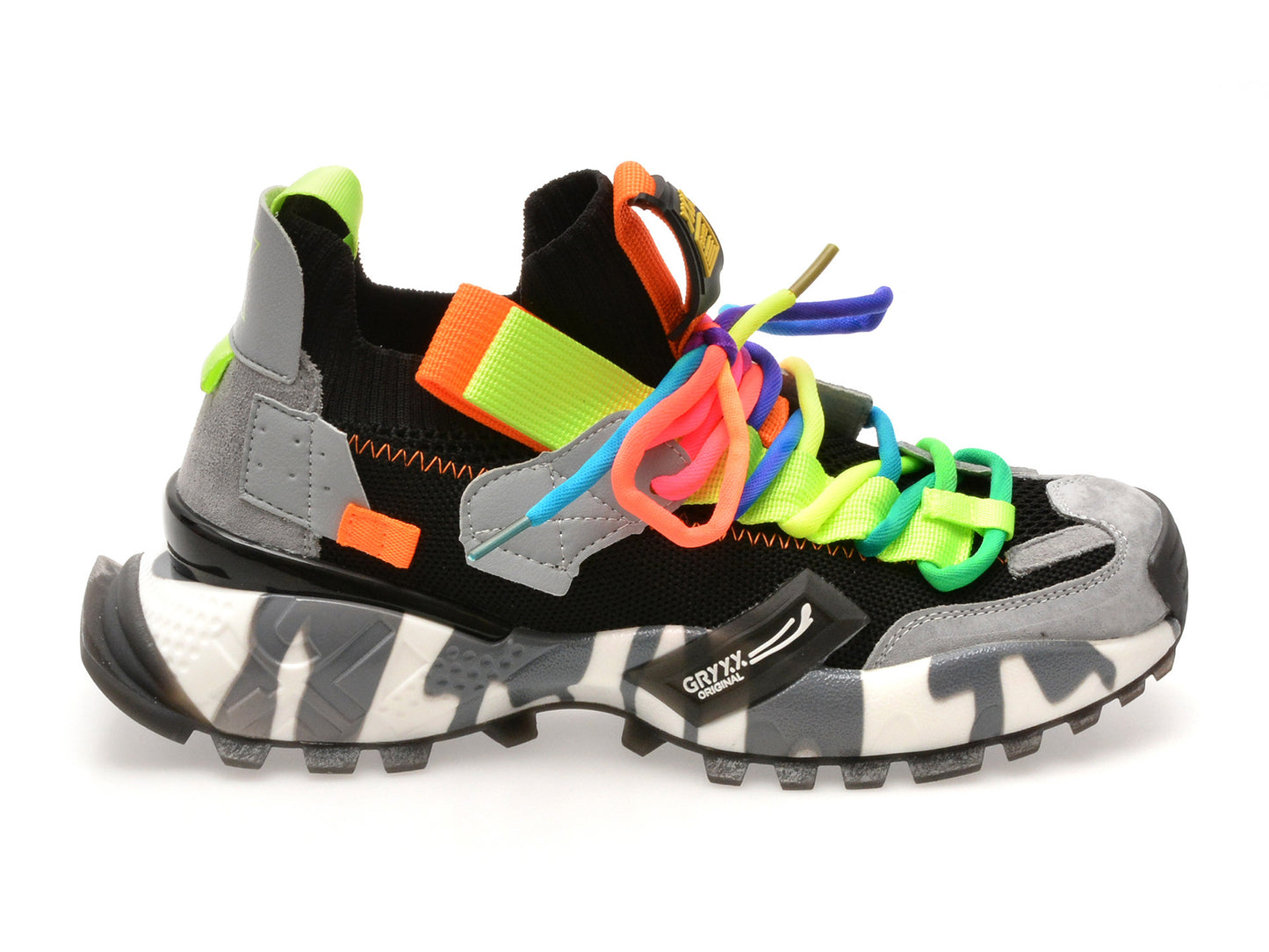 Pantofi sport GRYXA portocalii, 18159, din material textil