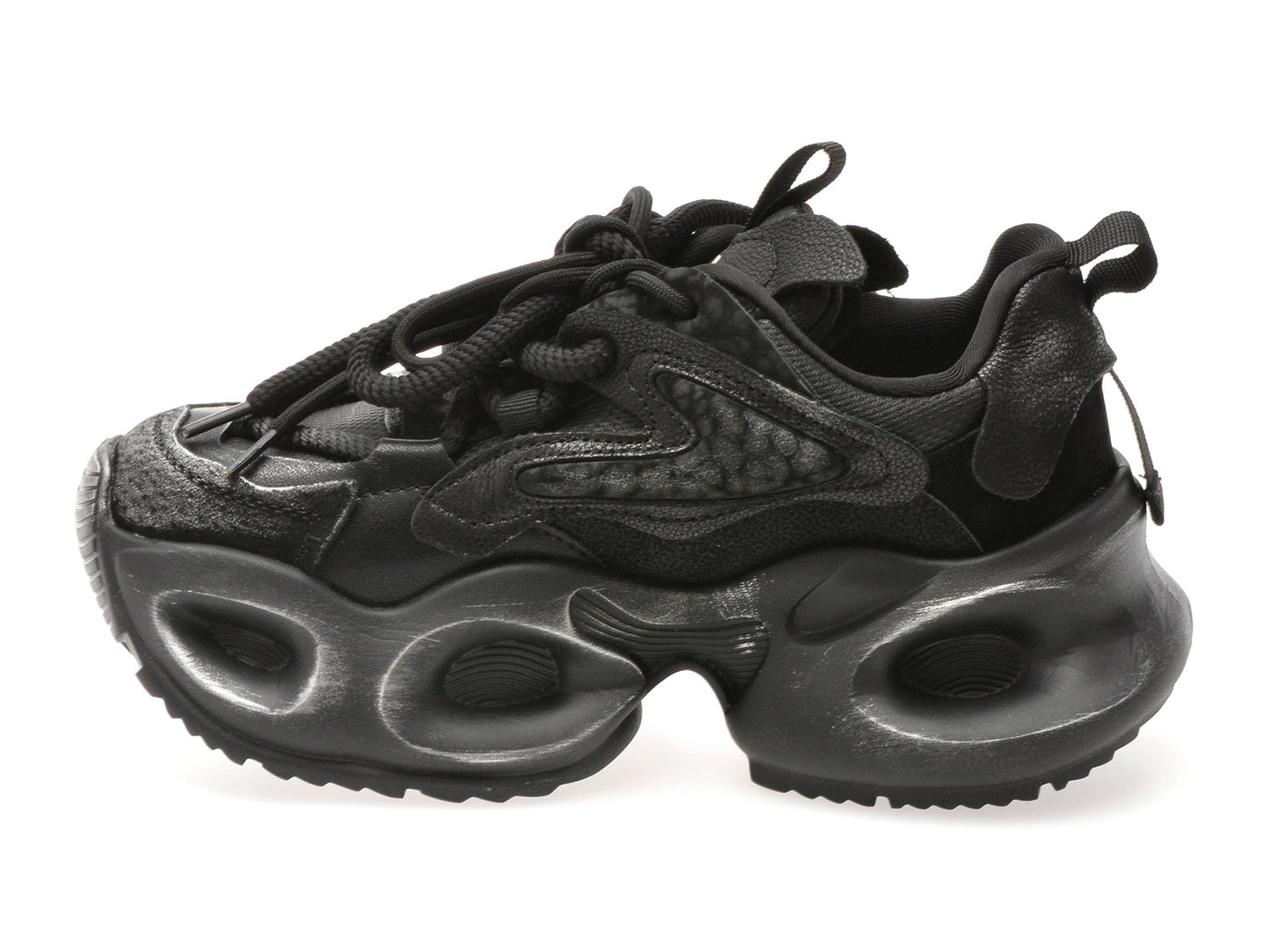 Pantofi sport GRYXA negri, 30372, din material textil