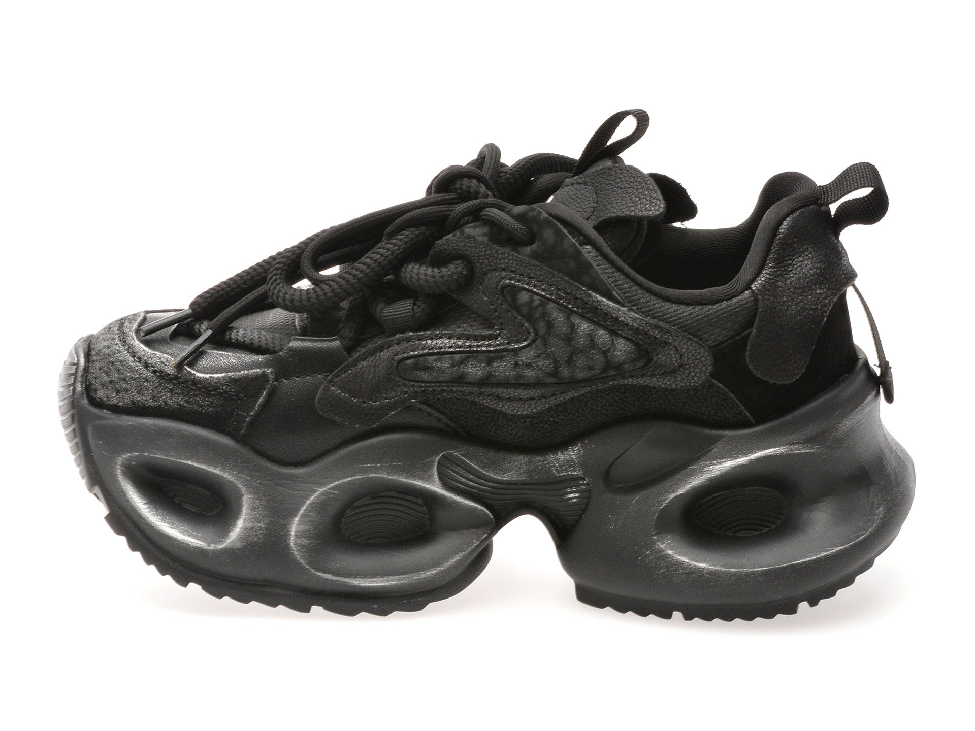 Pantofi sport GRYXA negri, 30372, din material textil