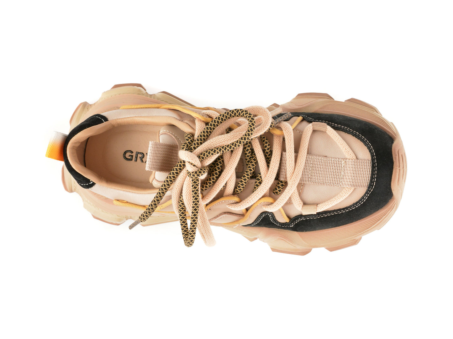 Pantofi sport GRYXA negri, 5752, din piele ecologica