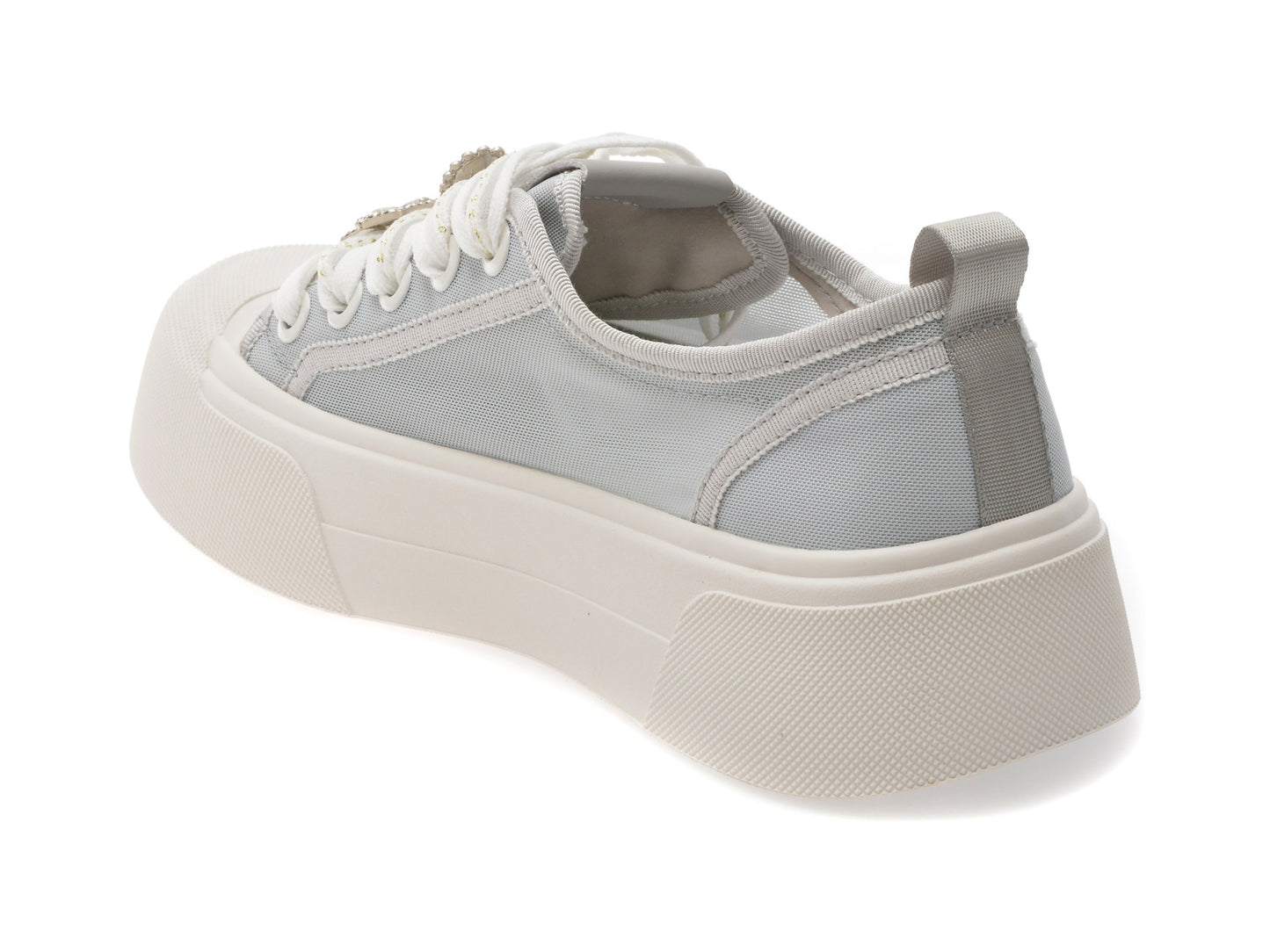 Pantofi sport GRYXA albi, 1092, din material textil