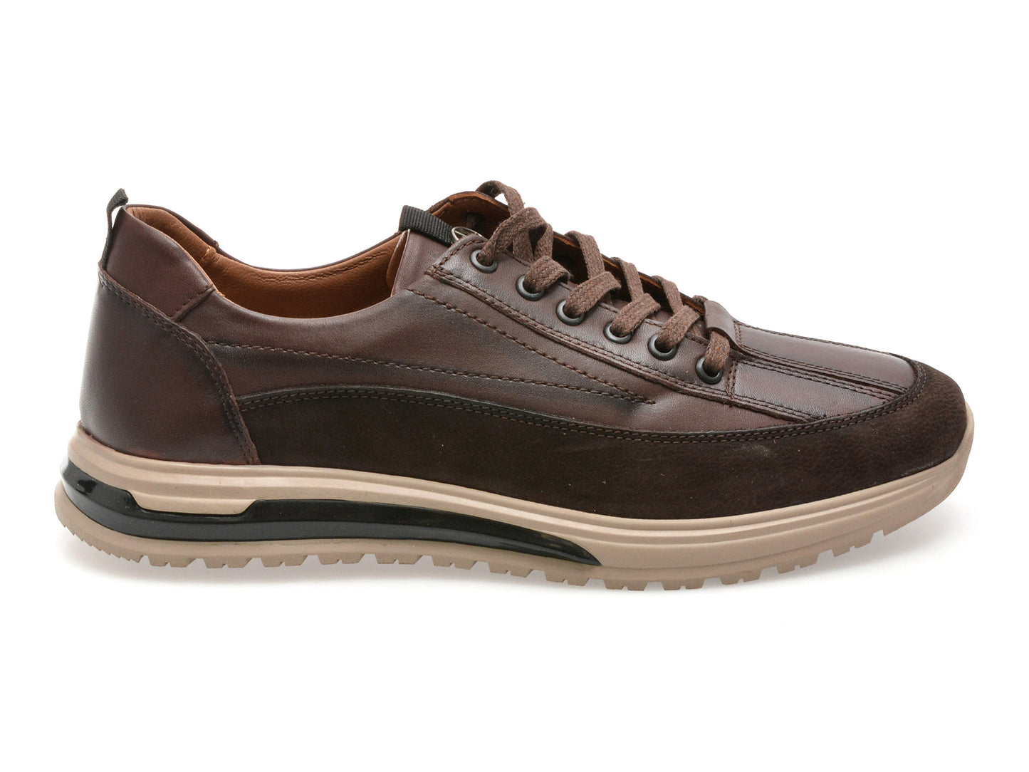 Pantofi sport GRYXA maro, LS2404, din piele naturala