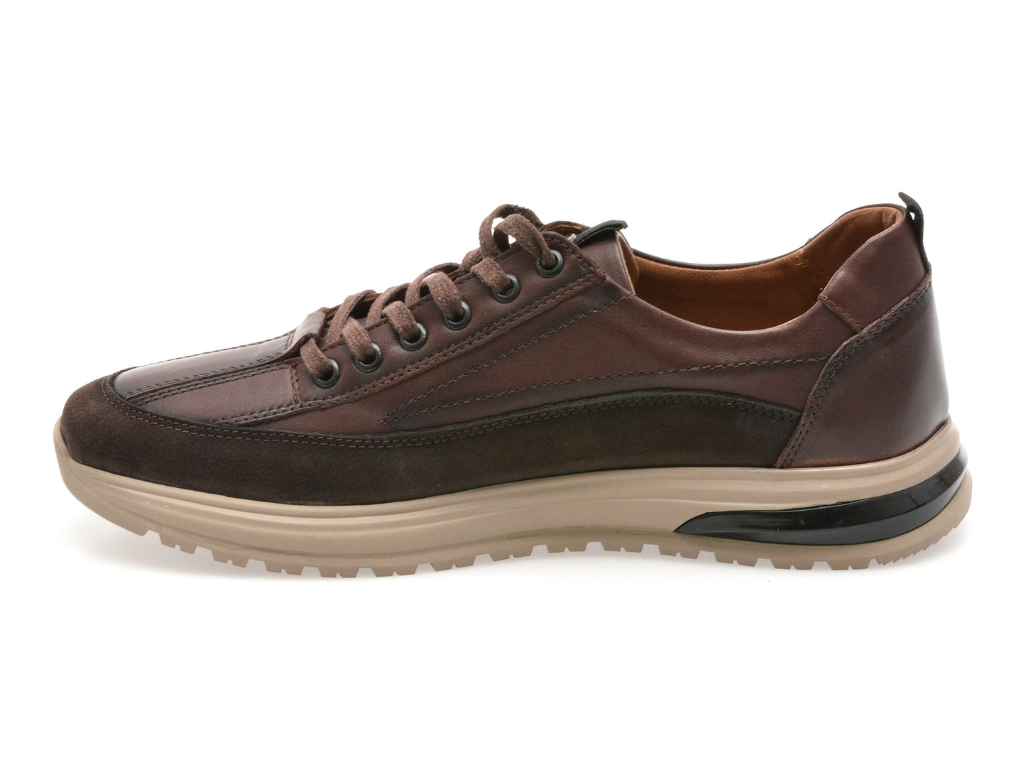 Pantofi sport GRYXA maro, LS2404, din piele naturala