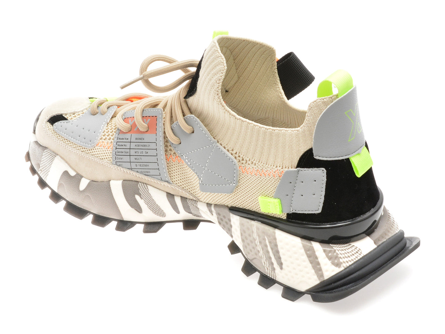 Pantofi sport GRYXA portocalii, 18159, din material textil