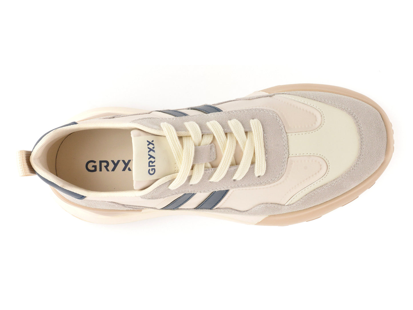 Pantofi sport GRYXA bej, 8001, din material textil