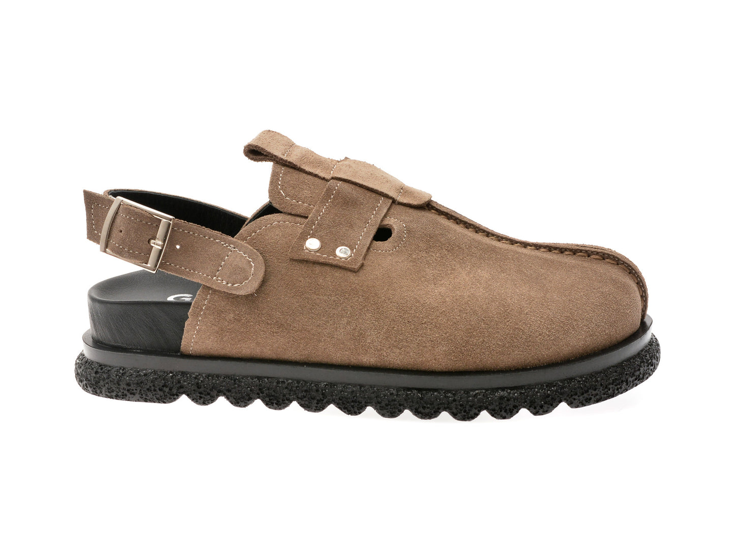 Papuci GRYXA gri, 3432585, din piele intoarsa