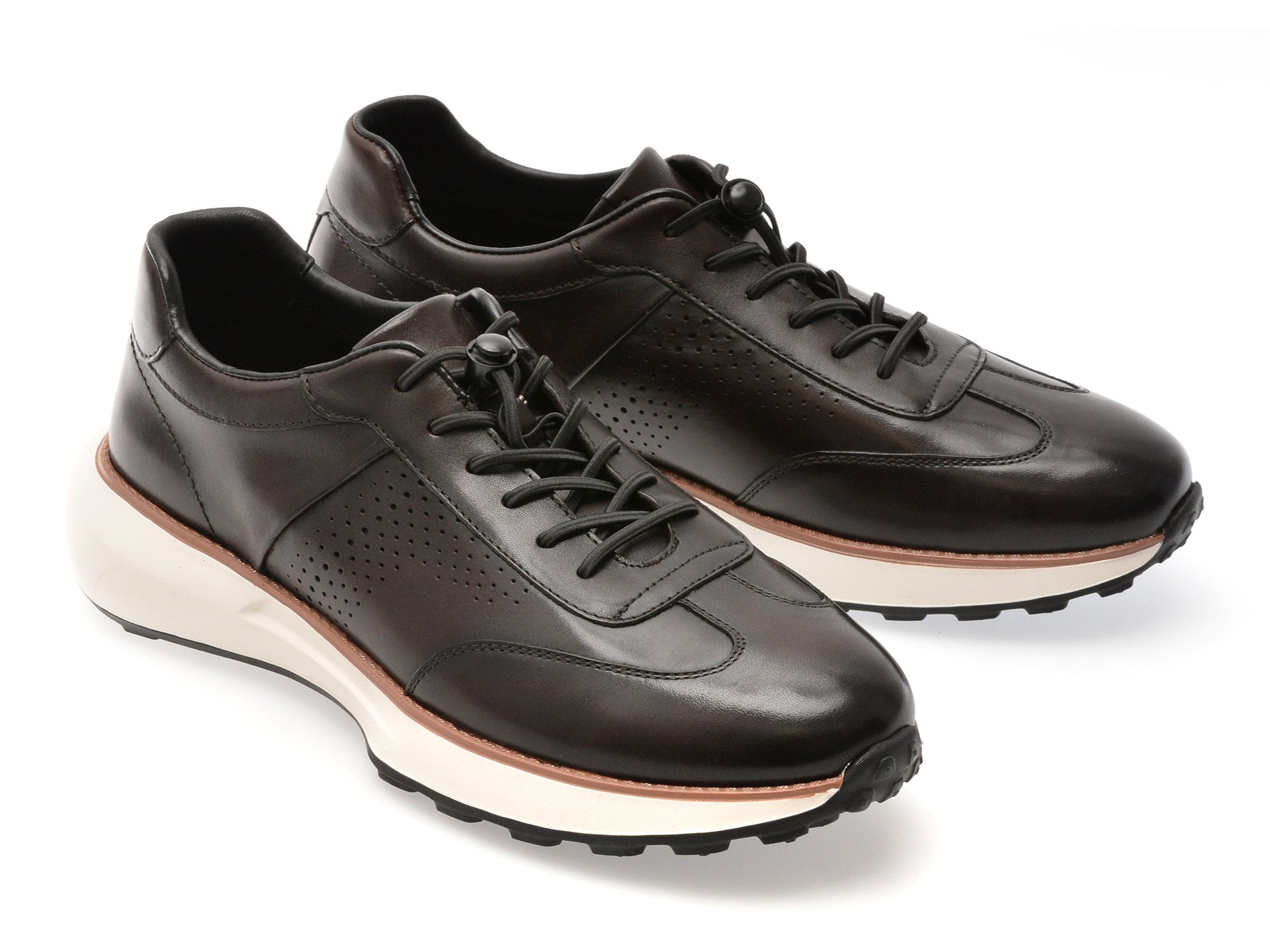 Pantofi sport GRYXA maro, AF1950, din piele naturala