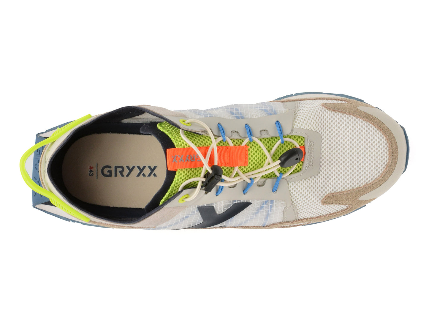 Pantofi sport GRYXA albi, 40049M, din material textil