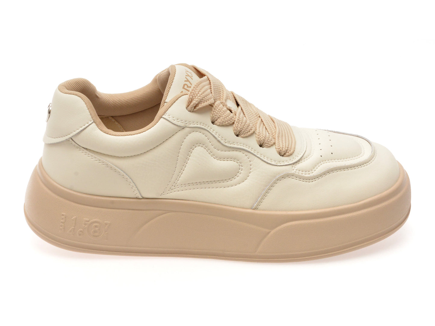 Pantofi sport GRYXA albi, 798, din piele naturala