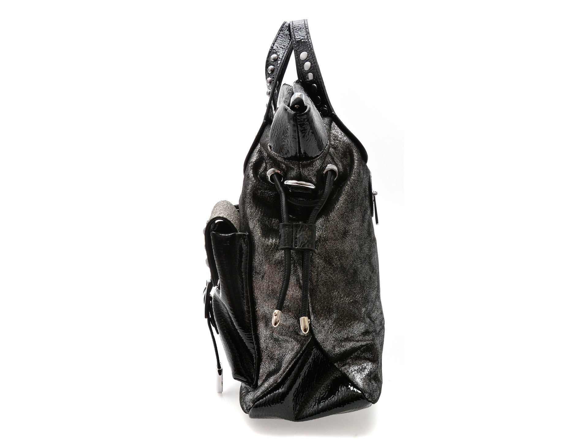 Poseta GRYXA neagra, 64148, din piele ecologica
