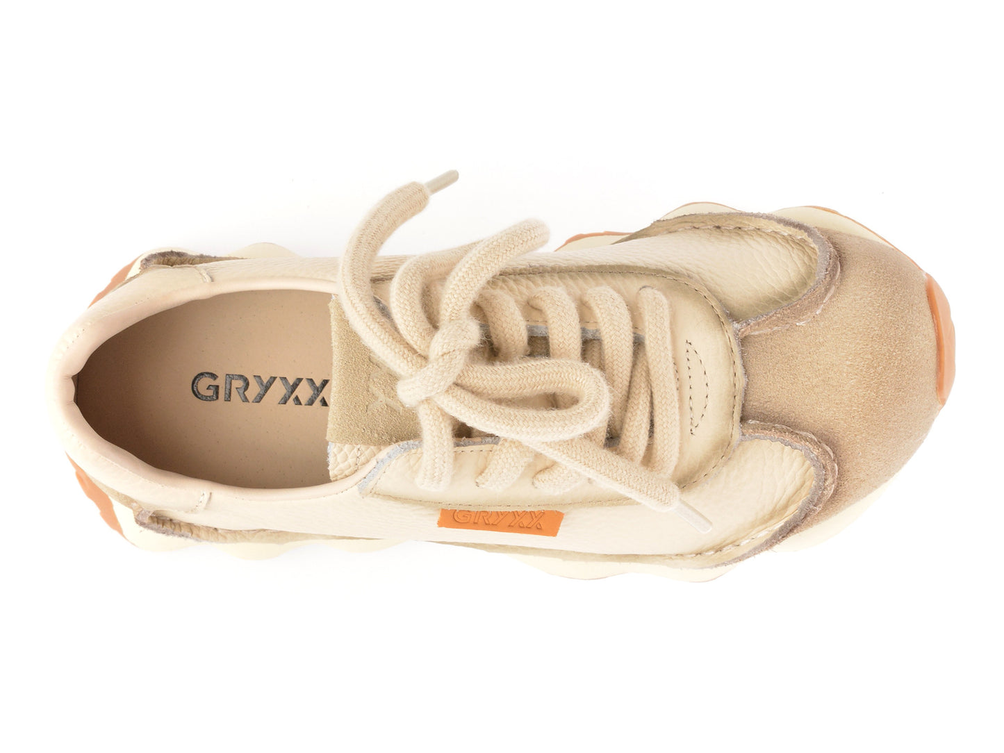Pantofi sport GRYXA rosii, 2693, din piele naturala