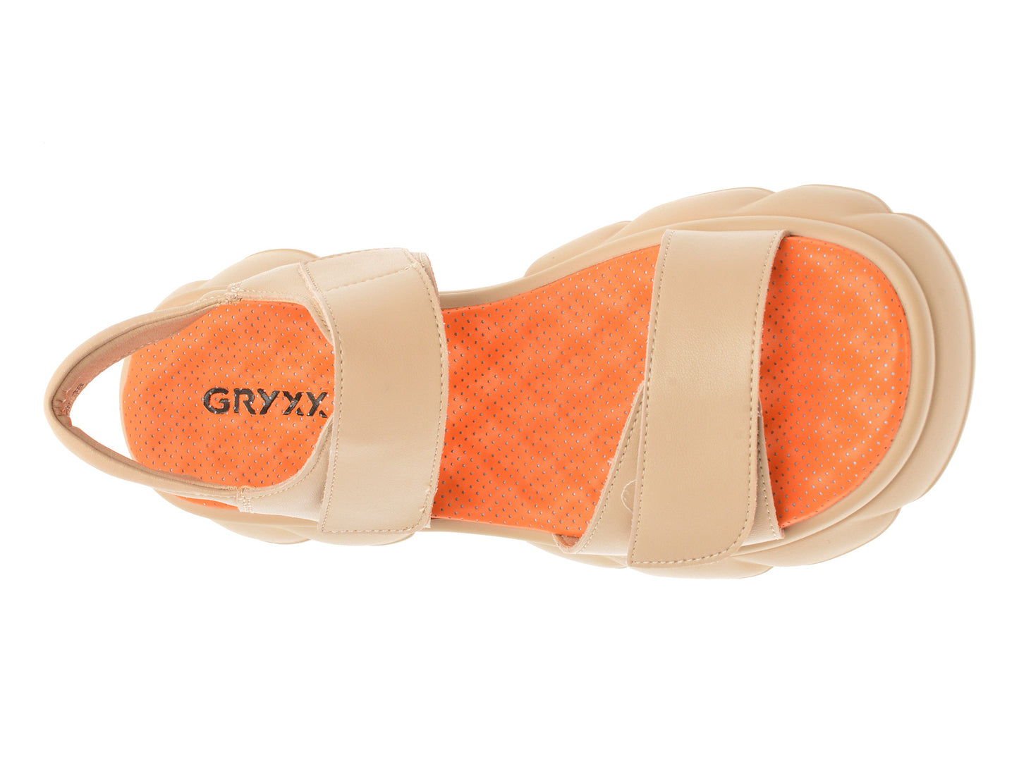 Sandale GRYXA nude, 66387, din piele naturala