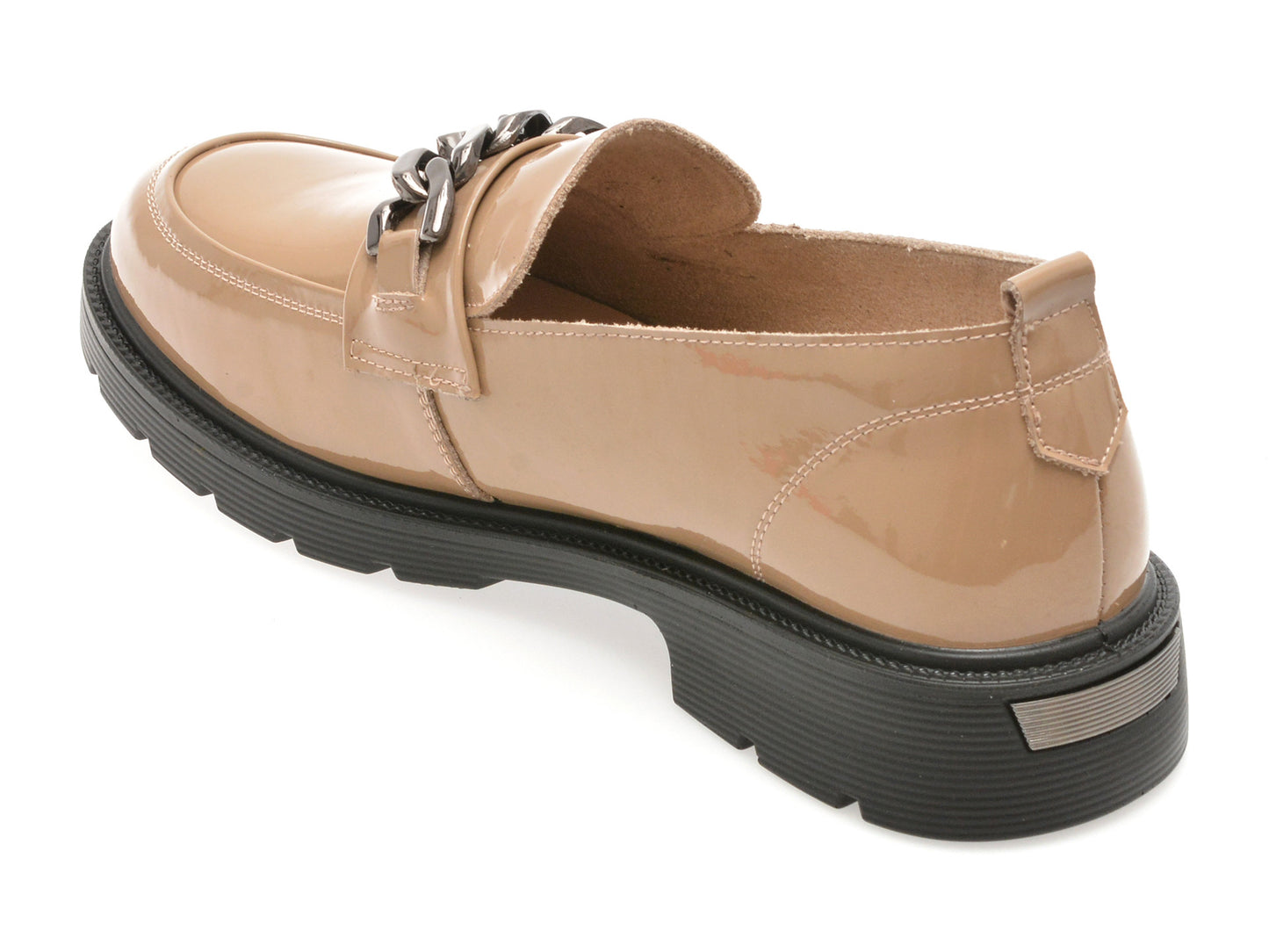 Mocasini GRYXA gri, 911, din piele naturala lacuita
