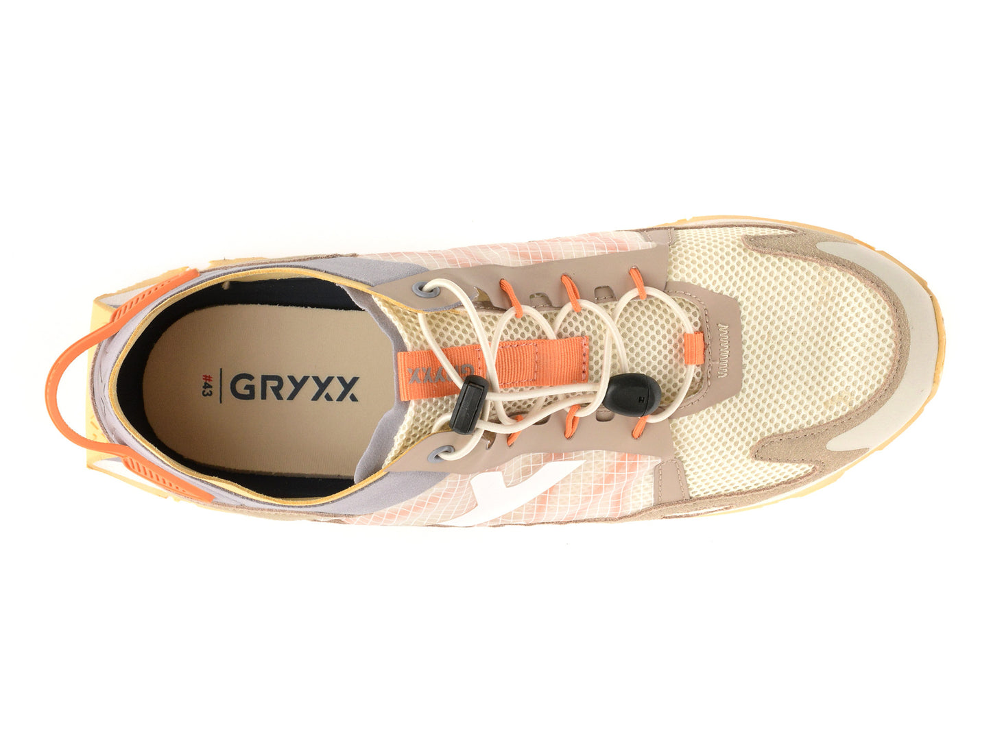 Pantofi sport GRYXA albi, 40049M, din material textil