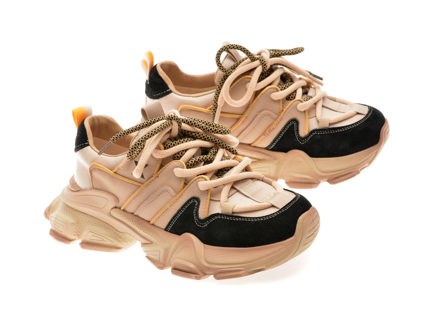 Pantofi sport GRYXA negri, 5752, din piele ecologica
