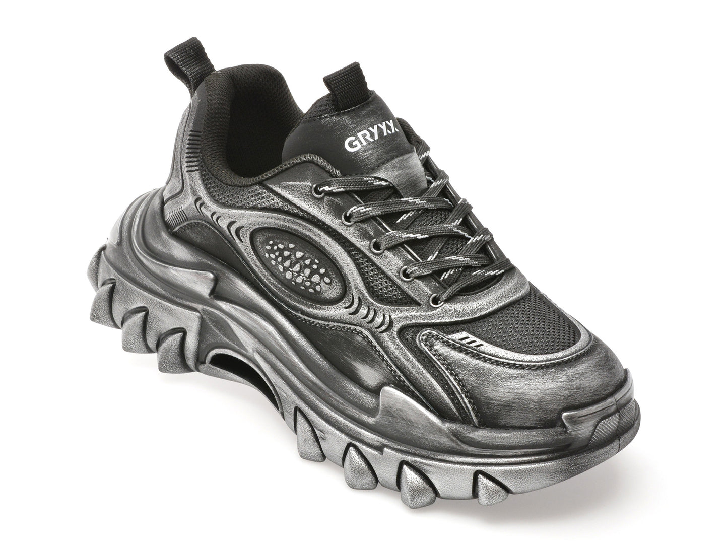 Pantofi sport GRYXA gri, 3833, din piele naturala