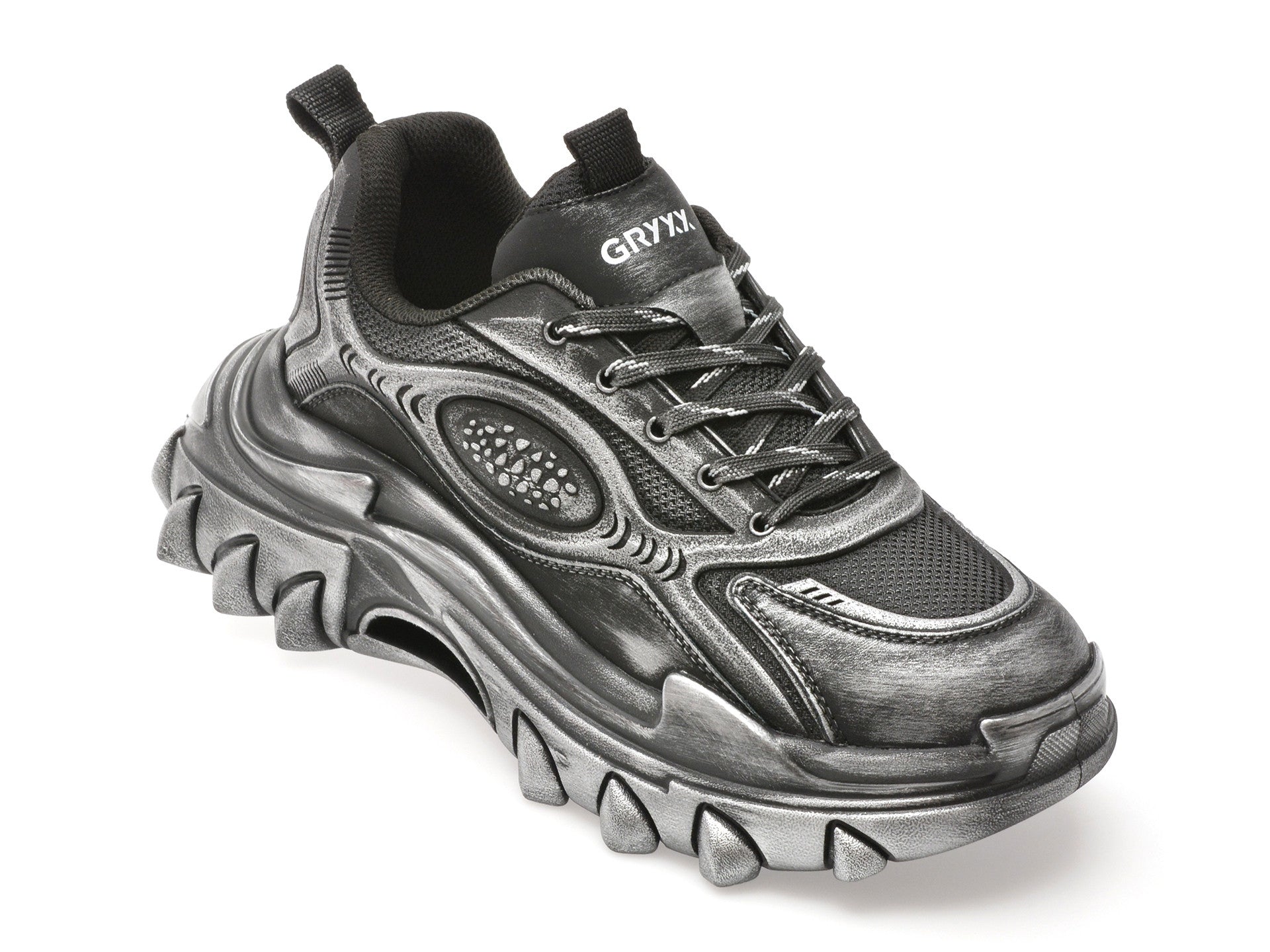 Pantofi sport GRYXA gri, 3833, din piele naturala