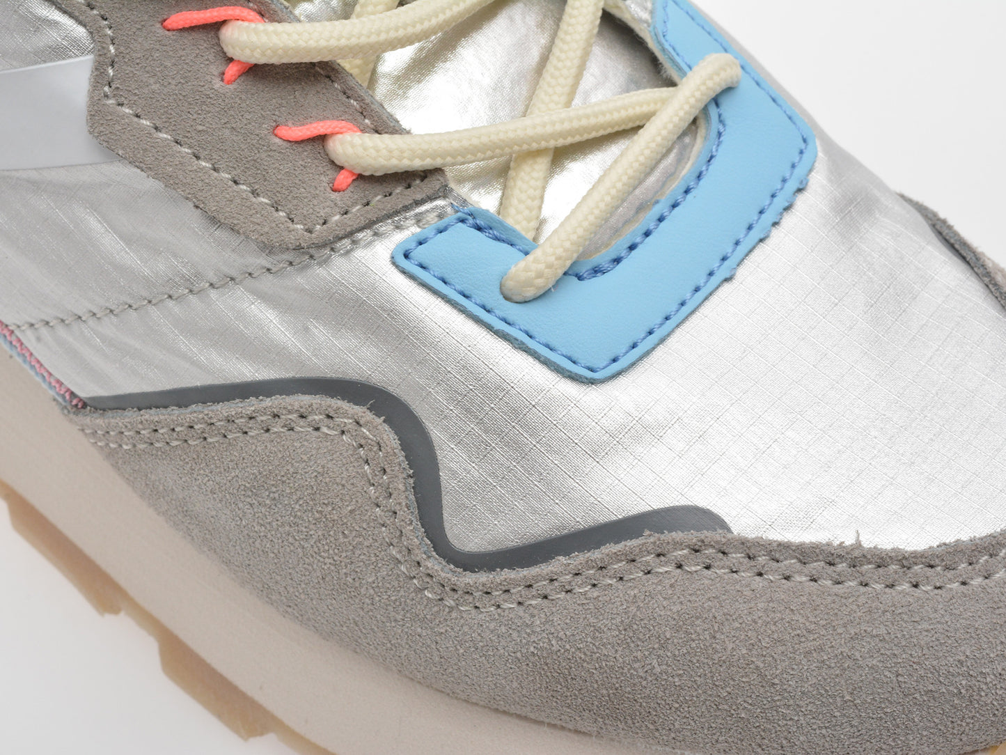 Pantofi sport GRYXA albi, 40061W, din material textil