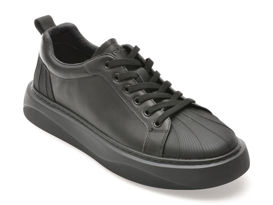 Pantofi sport GRYXA negri, 80311, din piele naturala